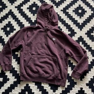 Brown Nike hooded sweatshirt